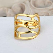 18k gold plated ring gold pierced anillos bear wedding jewelry 532 ELY