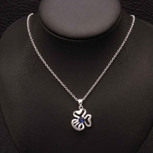 silver necklaces clover flowers colares bijoux women FSPN 1 ELY