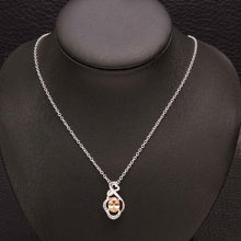 silver pendant insets Peach collares charms FSPN 1 ELY