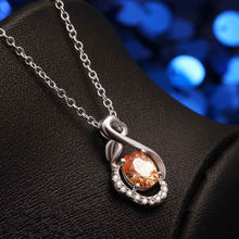 silver pendant insets Peach collares charms FSPN 1 ELY