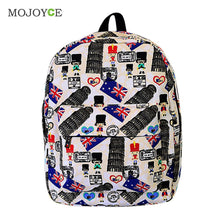 National Flag Print Canvas Backpacks School Bag for Teenagers Cartoon Rucksack Schoolbag Graffiti Bolsa Mochila Backpack Women ELY