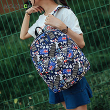 National Flag Print Canvas Backpacks School Bag for Teenagers Cartoon Rucksack Schoolbag Graffiti Bolsa Mochila Backpack Women ELY