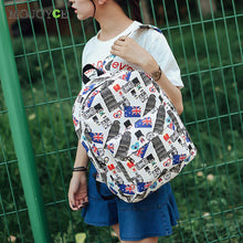 National Flag Print Canvas Backpacks School Bag for Teenagers Cartoon Rucksack Schoolbag Graffiti Bolsa Mochila Backpack Women ELY