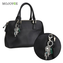 Natural Opal Stone Dreamcatcher Keyring Agate Car Bag Dream Catcher Keychain Jewelry ELY