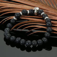 Natural Stone Bead Bracelets Women Men Lava Bracelet Jewelry 1STL ELY