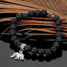 Natural Stone Bead Bracelets Women Men Lava Bracelet Jewelry 1STL ELY