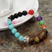 Natural Stone Bead Bracelets Women Men Lava Bracelet Jewelry 1STL ELY