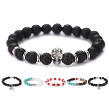 Natural Stone Bead Bracelets Women Men Lava Bracelet Jewelry 1STL ELY