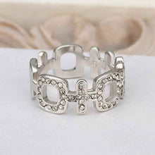 18k gold plated rings white Hi connected ring men diy 513 ELY