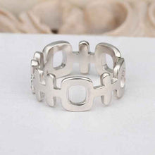 18k gold plated rings white Hi connected ring men diy 513 ELY