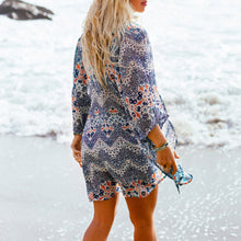 Printed 3/4 Sleeve Chiffon Kimono Blouse Cardigan Blusas Women Blouses Plus Size Blusa Feminino Shirt Women 1STL ELY