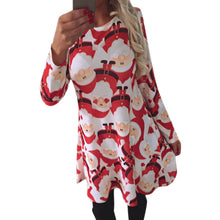 Women Christmas Special Long Sleeve Waisted A-Line Party Dress Strapless Lovely Dress 1STL ELY