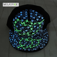 Adjustable Night Lighted Hip-hop Hat Outdoor Luminous Baseball Hat Print Sports Baseball Cap 1STL ELY