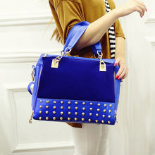 Europe Womens Vintage Zipper Studded Single Shoulder Bags Handbags 1STL ELY