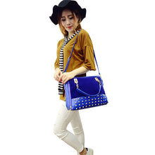 Europe Womens Vintage Zipper Studded Single Shoulder Bags Handbags 1STL ELY