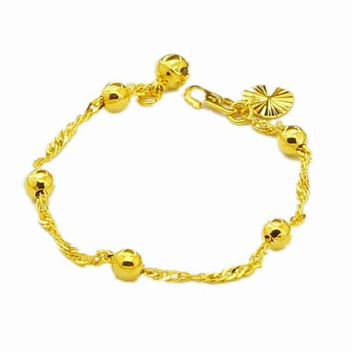24K GP Gold Plated Mens Jewelry Bracelet Yellow Gold Golden Bracelet Bangle YHDH 34 ELY