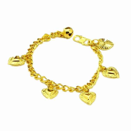 24K GP Gold Plated Mens Jewelry Bracelet Yellow Gold Golden Bracelet Bangle YHDH 33 ELY