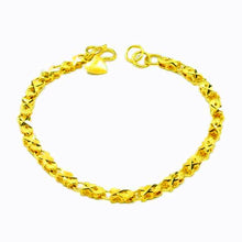 24K GP Gold Plated Mens Jewelry Bracelet Yellow Gold Golden Bracelet Bangle YHDH 37 ELY