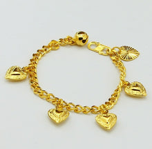 24K GP Gold Plated Mens Jewelry Bracelet Yellow Gold Golden Bracelet Bangle YHDH 33 ELY