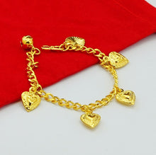 24K GP Gold Plated Mens Jewelry Bracelet Yellow Gold Golden Bracelet Bangle YHDH 33 ELY