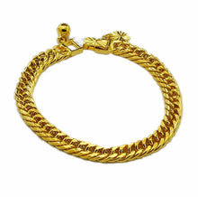24K GP Gold Plated Mens Jewelry Bracelet Yellow Gold Golden Bracelet Bangle YHDH 14 ELY