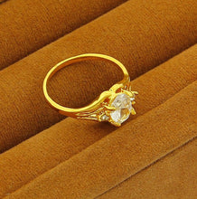 24K GP Gold Plated Mens&Women Jewelry Ring Yellow Gold Golden Finger Ring YHDR 29 ELY
