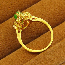 24K GP Gold Plated Mens&Women Jewelry Ring Yellow Gold Golden Finger Ring YHDR 21 ELY