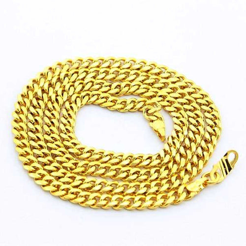 24K GP Gold Plated Necklace Mens & Women Yellow Gold Golden Jewelry Necklace YHDN 57 ELY