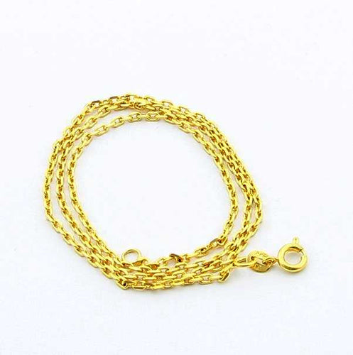 24K GP Gold Plated Necklace Mens & Women Yellow Gold Golden Jewelry Necklace YHDN 88 ELY