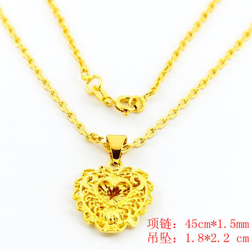 24K GP Gold Plated Necklace Mens & Women Yellow Gold Golden Jewelry Necklace YHDN 29 ELY