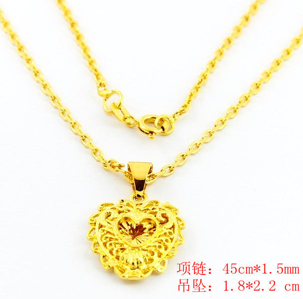 24K GP Gold Plated Necklace Mens & Women Yellow Gold Golden Jewelry Necklace YHDN 29 ELY
