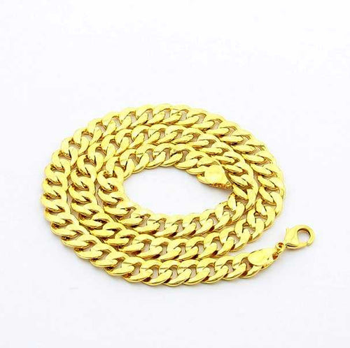24K GP Gold Plated Necklace Mens & Women Yellow Gold Golden Jewelry Necklace YHDN 68 ELY