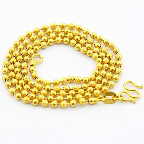 24K GP Gold Plated Necklace Mens & Women Yellow Gold Golden Jewelry Necklace YHDN 89 ELY
