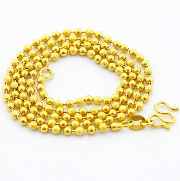 24K GP Gold Plated Necklace Mens & Women Yellow Gold Golden Jewelry Necklace YHDN 89 ELY