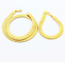 24k Gold Plated Mens Jewelry Sets Yellow Gold Golden Necklace Bracelet YHDS 8 ELY