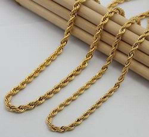 24k Gold Plated Mens Jewelry Sets Yellow Gold Golden Necklace Bracelet YHDS 13 ELY