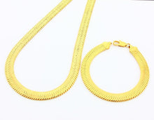 24k Gold Plated Mens Jewelry Sets Yellow Gold Golden Necklace Bracelet YHDS 8 ELY