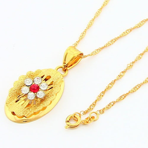 24k Gold Plated Mens Jewelry Sets Yellow Gold Golden Necklace Bracelet YHDS 3 ELY