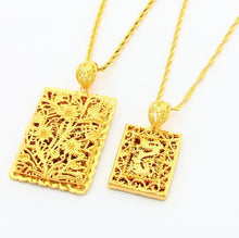 24k Gold Plated Mens Jewelry Sets Yellow Gold Golden Necklace Bracelet YHDS 7 ELY