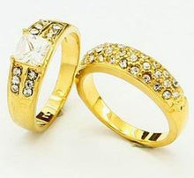 24k Gold Plated Mens Jewelry Sets Yellow Gold Golden Ring Rings YHDS 24 ELY