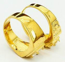 24k Gold Plated Mens Jewelry Sets Yellow Gold Golden Ring Rings YHDS 22 ELY