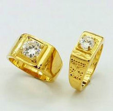 24k Gold Plated Mens Jewelry Sets Yellow Gold Golden Ring Rings YHDS 22 ELY