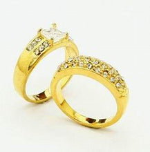 24k Gold Plated Mens Jewelry Sets Yellow Gold Golden Ring Rings YHDS 24 ELY