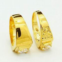 24k Gold Plated Mens Jewelry Sets Yellow Gold Golden Ring Rings YHDS 22 ELY