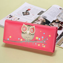 Owl Wallet PU Leather Purse Holder Long Cartoon Purses Lovely Women Wallets 1STL ELY