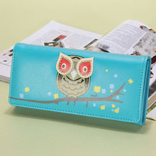 Owl Wallet PU Leather Purse Holder Long Cartoon Purses Lovely Women Wallets 1STL ELY