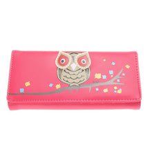 Owl Wallet PU Leather Purse Holder Long Cartoon Purses Lovely Women Wallets 1STL ELY