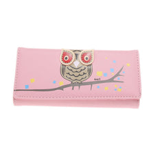 Owl Wallet PU Leather Purse Holder Long Cartoon Purses Lovely Women Wallets 1STL ELY