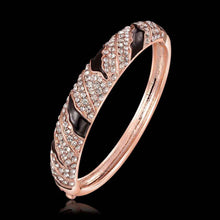 jewelry 18K GP cuff Black and white button women bracelet bangle pulseiras femininasSMTPZ 67 ELY