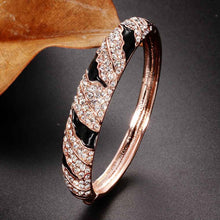 jewelry 18K GP cuff Black and white button women bracelet bangle pulseiras femininasSMTPZ 67 ELY